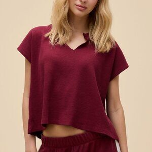 DAYDREAMER LA SOLID THERMAL DOLMAN T-SHIRT